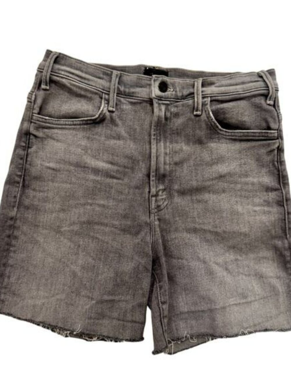 MOTHER Gray Denim Cutoff Shorts | The Hustler Roller Ankle | Size 32